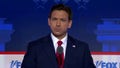 Ron DeSantis at Wednesday night's first GOP debate in Milwaukee.