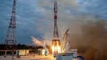 In this image made from video released by Roscosmos State Space Corporation, the Soyuz-2.1b rocket with the moon lander Luna-25 automatic station takes off from a launch pad at the Vostochny Cosmodrome in the Russian Far East on Friday, Aug. 11, 2023. The launch of the Luna-25 craft to the moon will be Russia's first since 1976 when it was part of the Soviet Union. The Russian lunar lander is expected to reach the moon on Aug. 23, about the same day as an Indian craft which was launched on July 14.