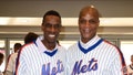 Dwight Gooden and Darryl Strawberry at the 1986 Mets 30th Anniversary Reunion Celebration held at Citi Field on May 28, 2016 in New York City.