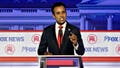 Vivek Ramaswamy, chairman and co-founder of Strive Asset Management and 2024 Republican presidential candidate, during the Republican primary presidential debate hosted by Fox News in Milwaukee, Wisconsin, US, on Wednesday, Aug. 23, 2023.