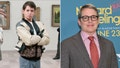 Matthew Broderick as Ferris Bueller in 1986, and at the premiere of his latest film, wearing glasses