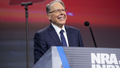 Wayne LaPierre, chief executive officer of the National Rifle Association (NRA), smiles during the NRA annual meeting of members in Indianapolis, Indiana, U.S., on Saturday, April 27, 2019 (Daniel Acker/Bloomberg via Getty Images)