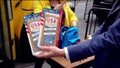 "Fox &amp; Friends" host Steve Doocy holds up two packs of USA Gold pencils made in Lewisburg, Tennessee.