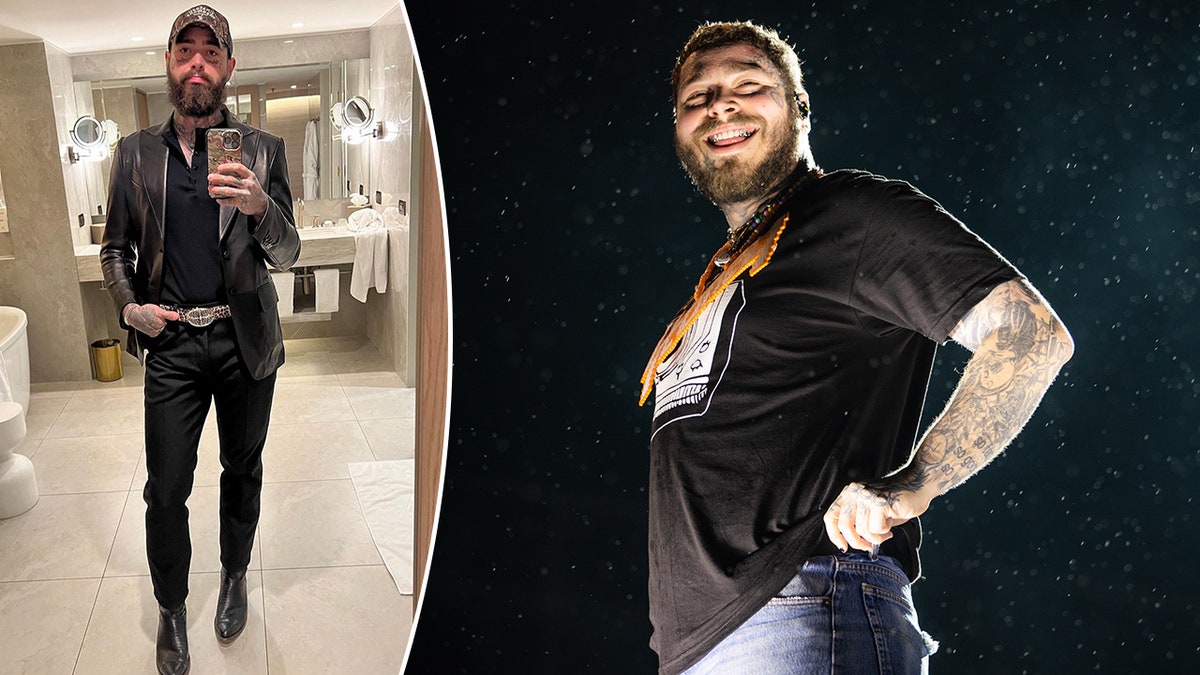 Post Malone flaunts weight loss after revealing his secret to