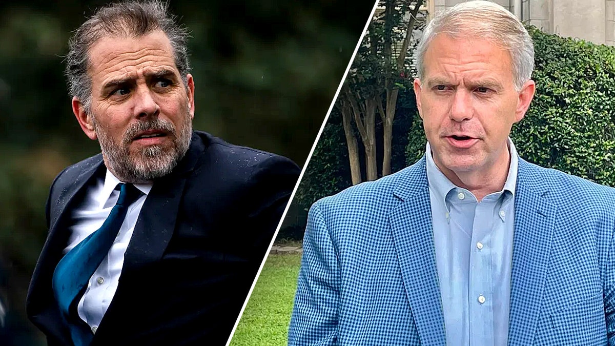 Hunter Biden, left, and Brandon Presley, right