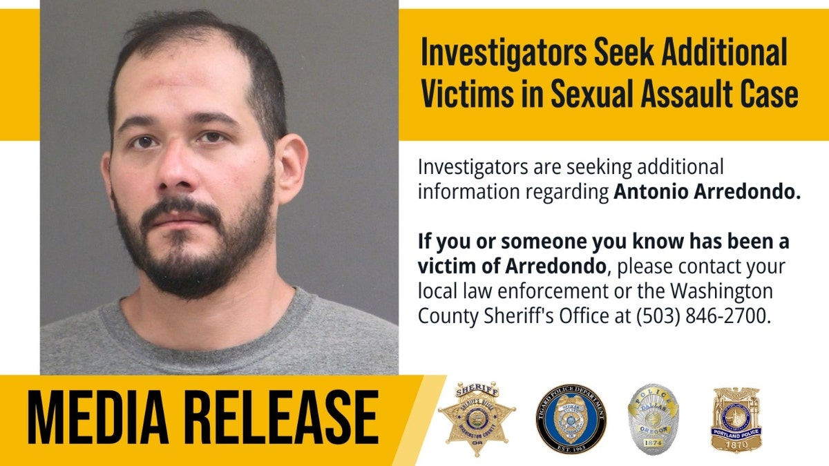 A media poster with Antonio Arredondo's mugshot