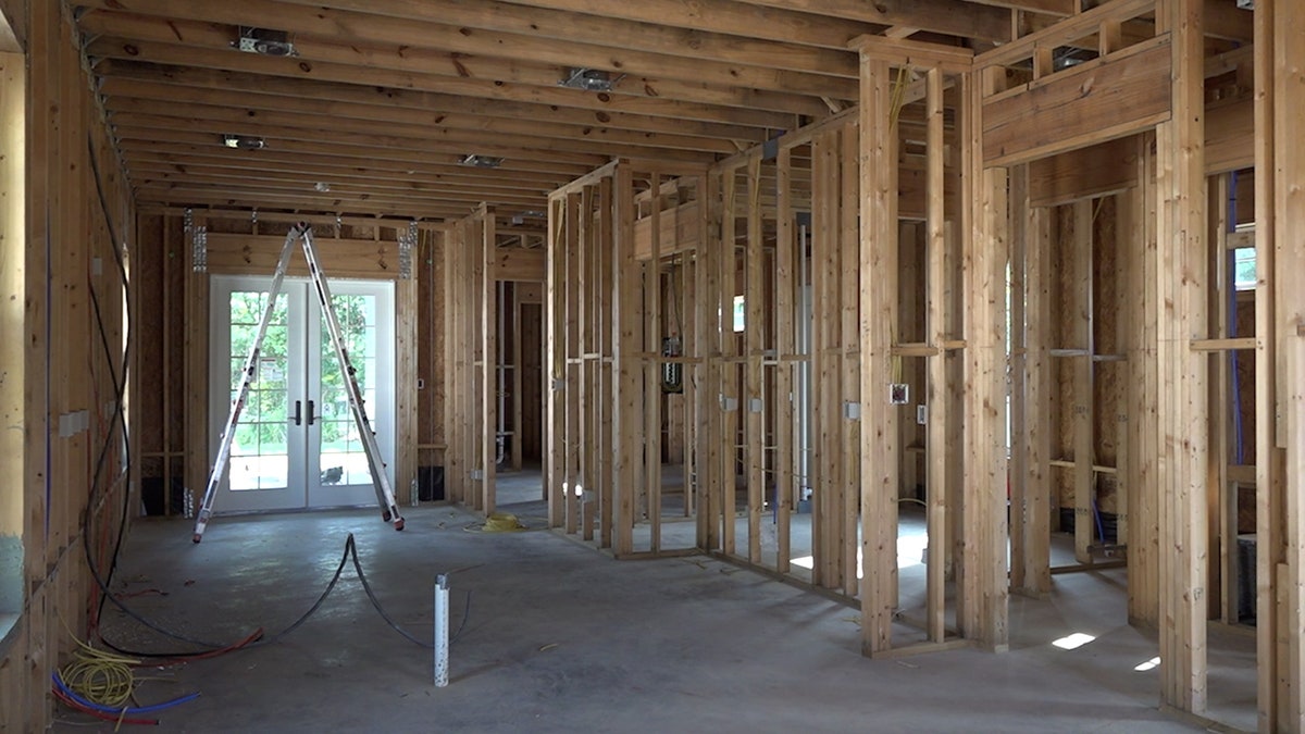 Interior of hurricane resistant house