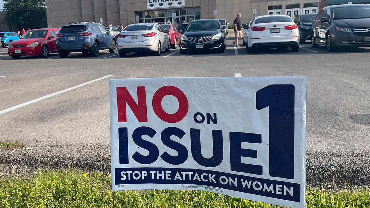 Sign telling Ohio voters to vote no