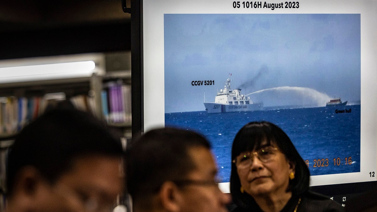Philippines officials share video of Chinese coast guard deploying water cannon 