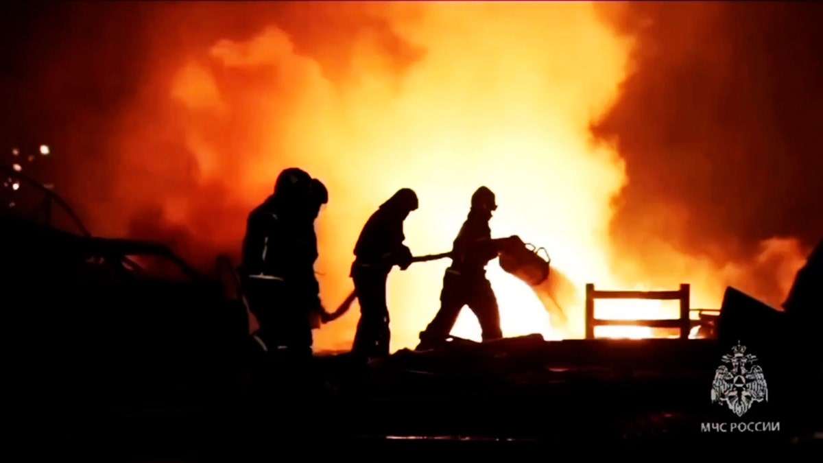Fire, people
