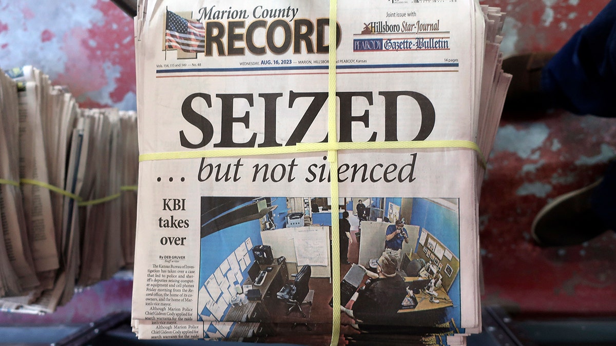 Seized newspaper