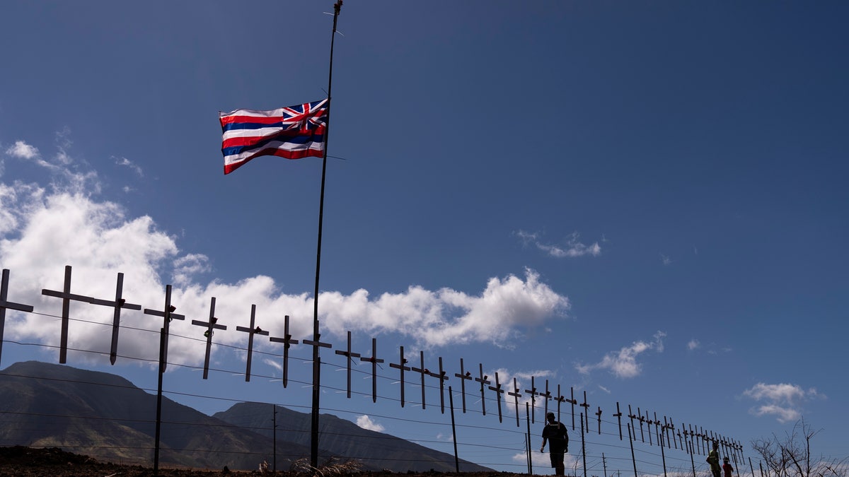 Crosses honoring victims of Maui wildfires