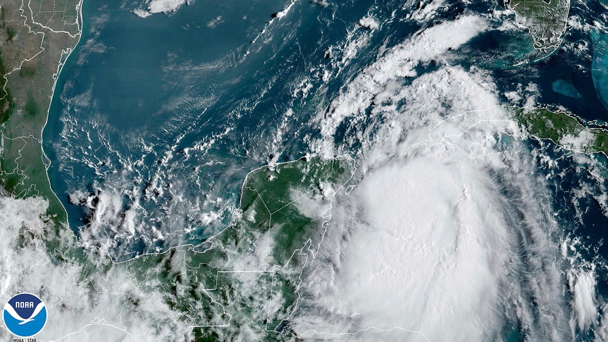 Satellite image of Idalia storm