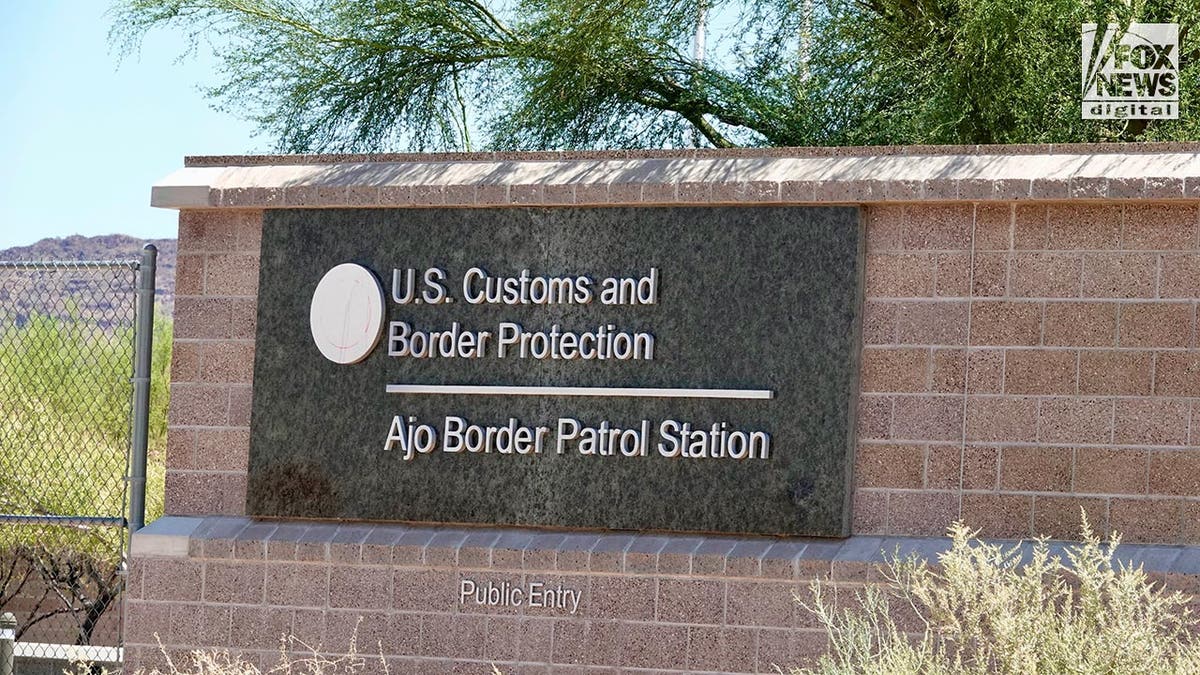 US Customs and Border Protection patrol station sign