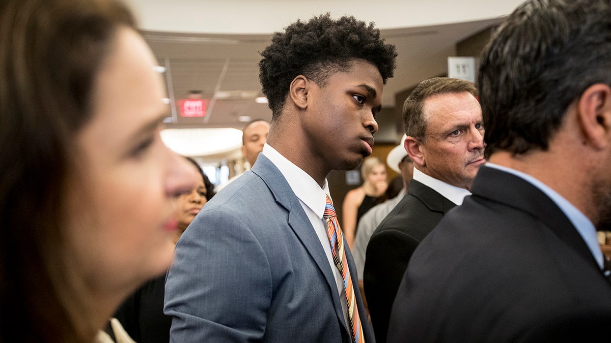 Antonio Armstrong Jr in a courtroom