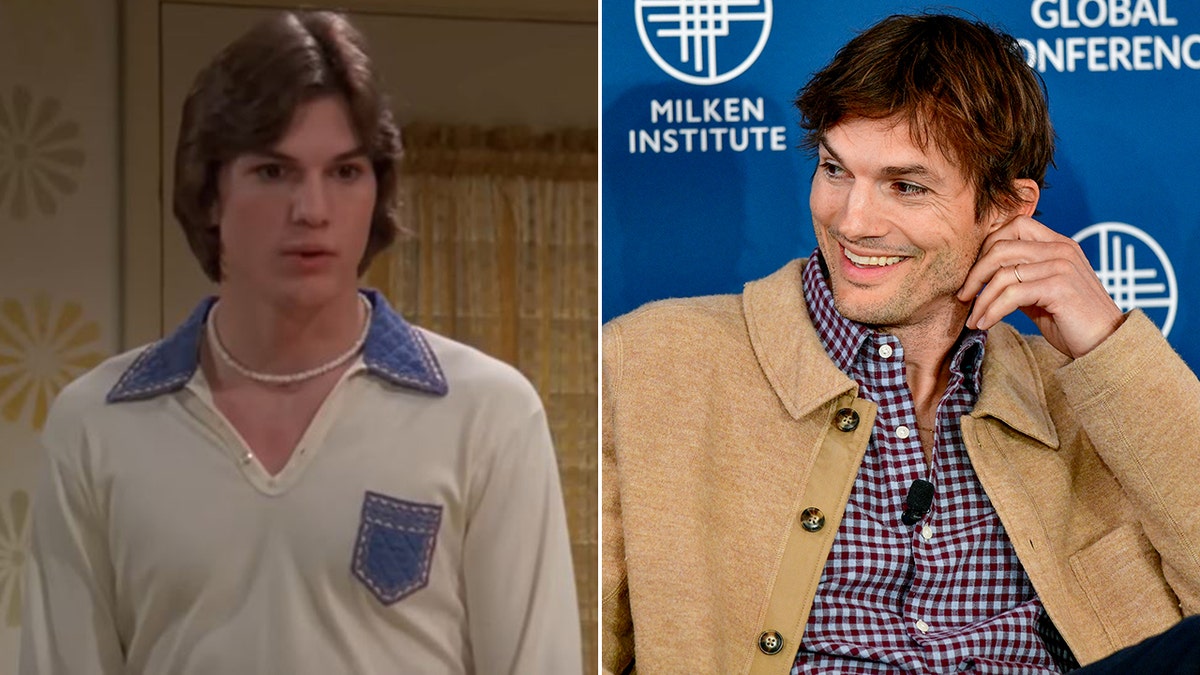 Ashton Kutcher then and now split