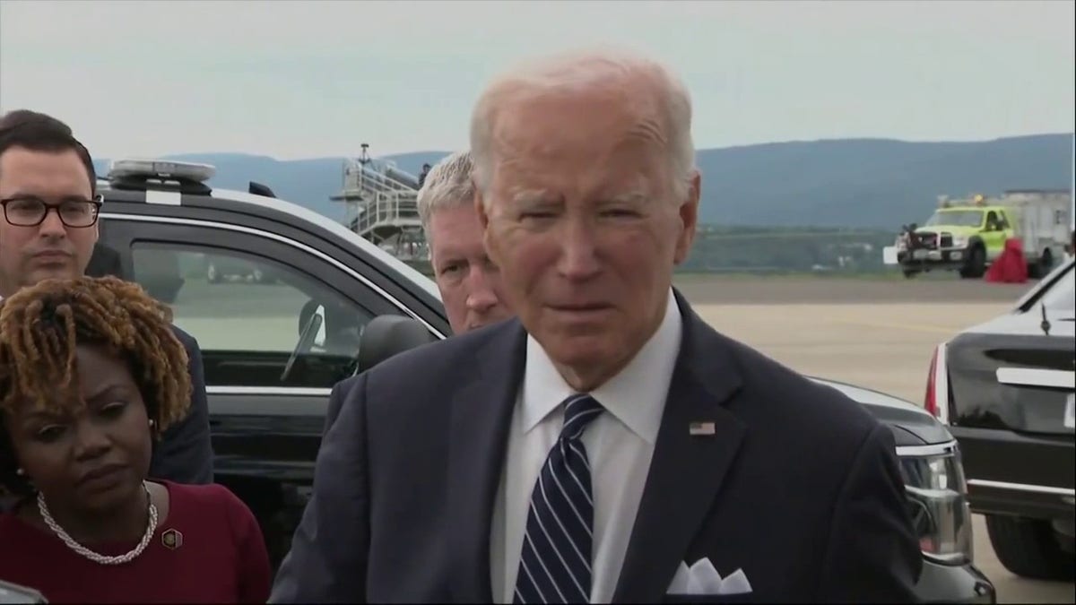 Biden speaking to reporters