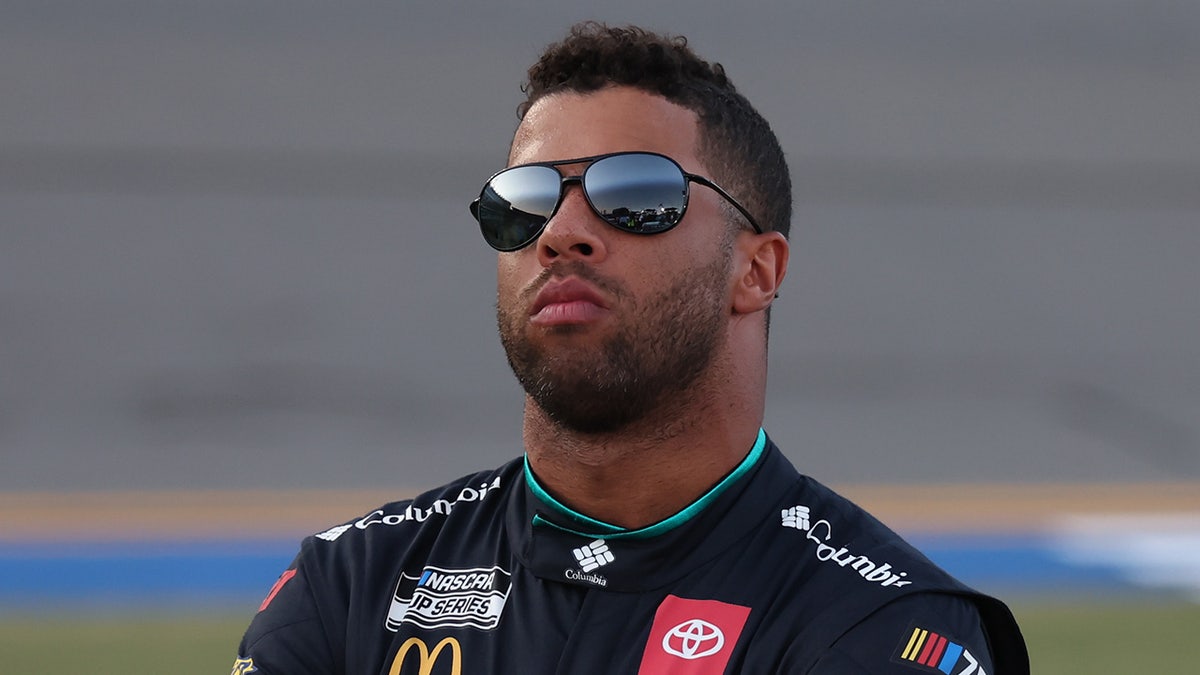 Bubba Wallace in pit road