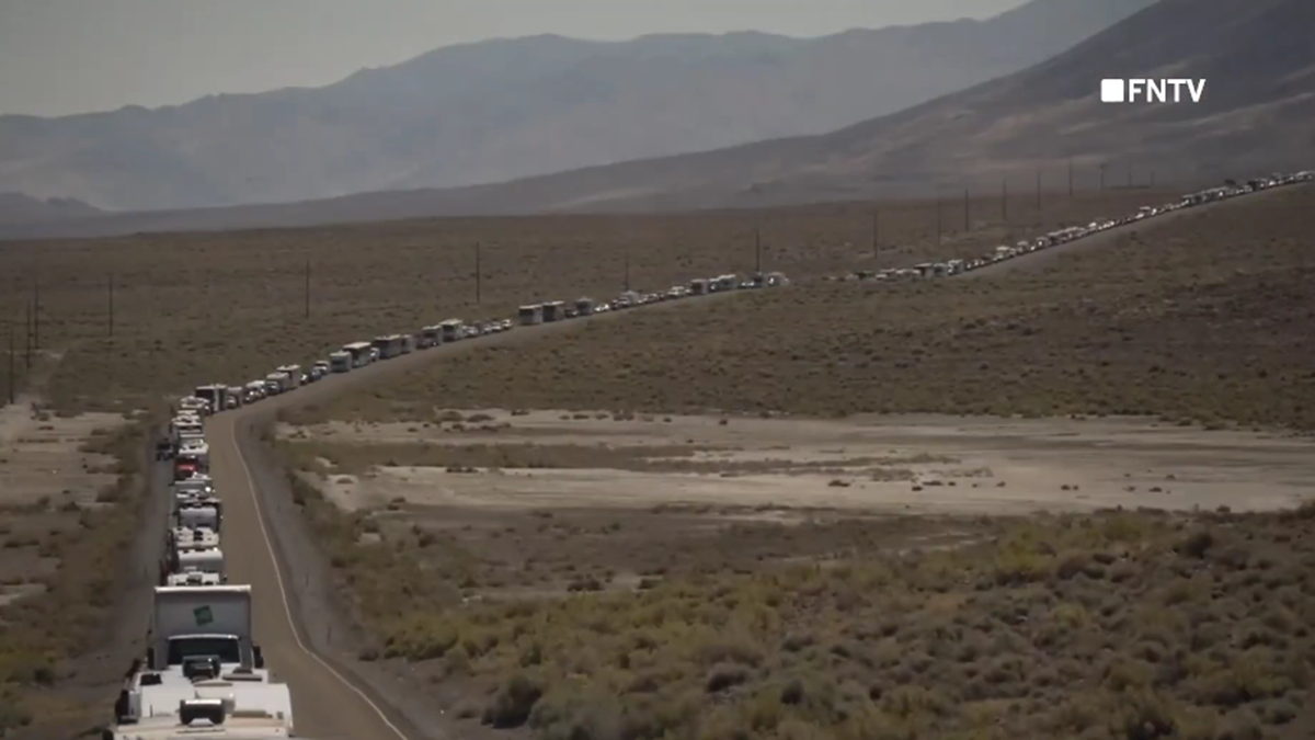 Climate protesters ridiculed as tribal police plow through Burning Man