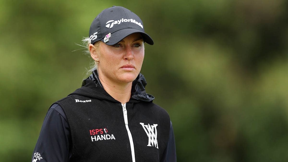 Charley Hull on the final day of the AIG Women's Open