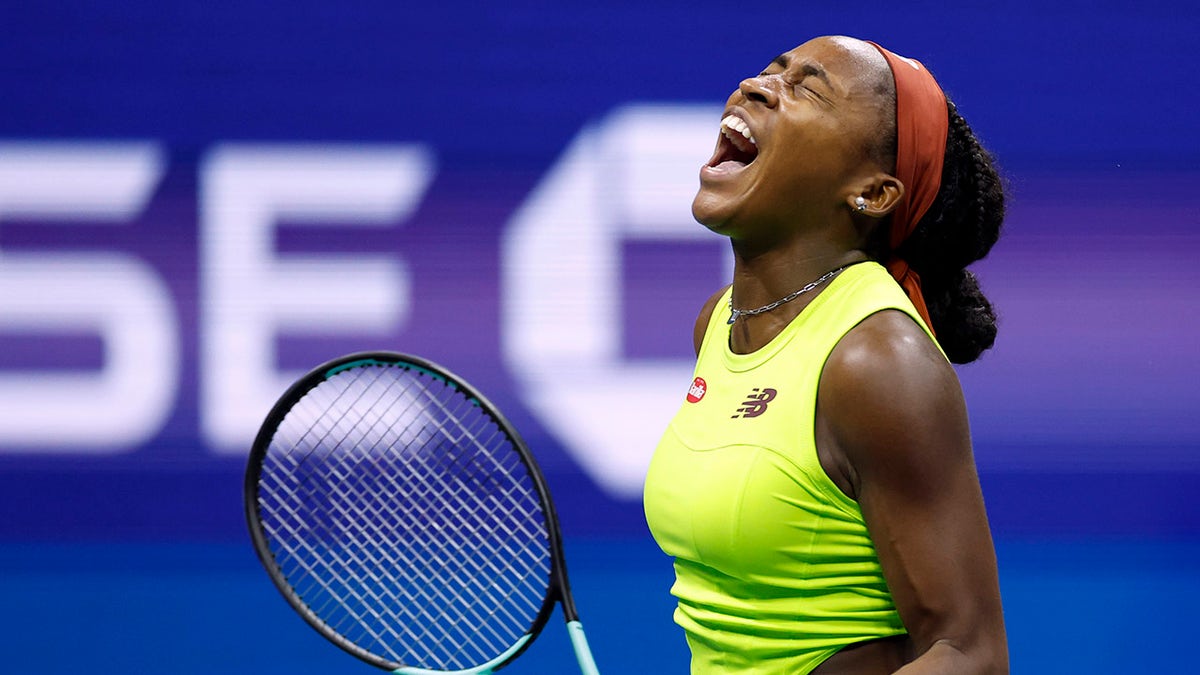 Coco Gauff screams