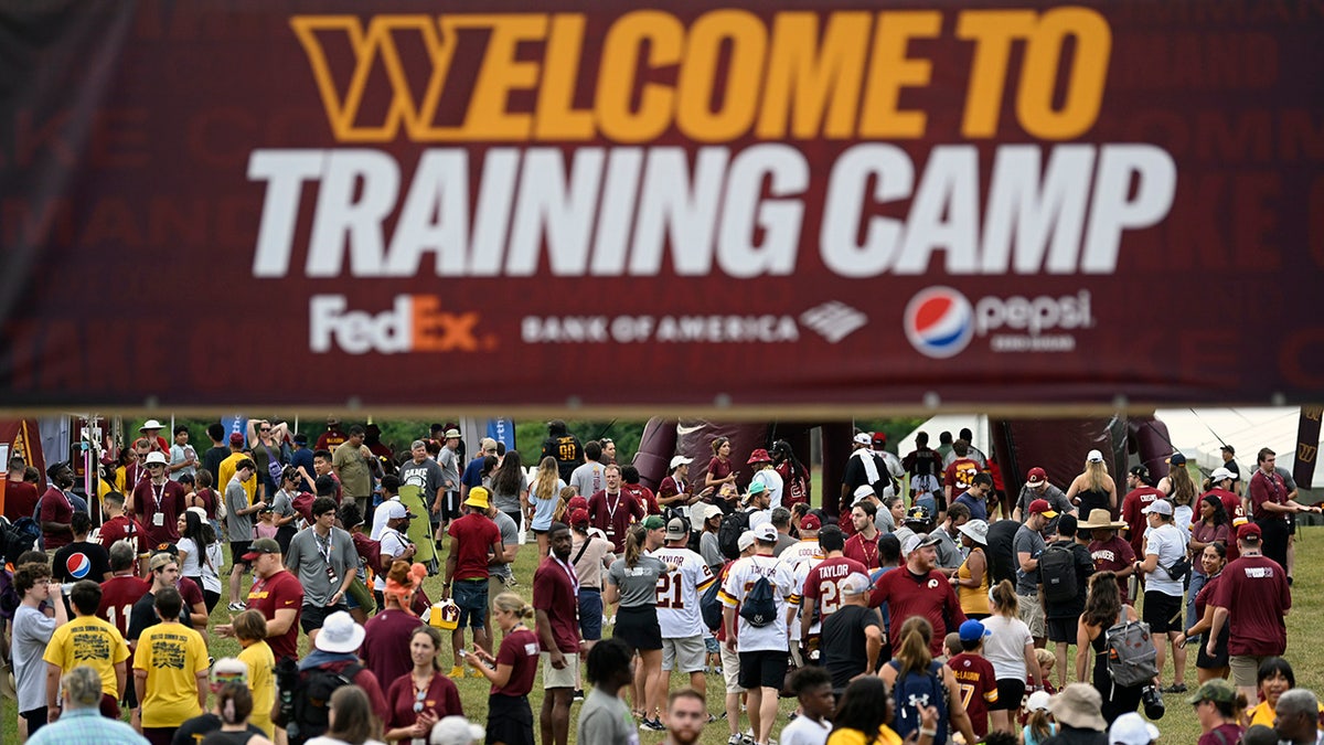 Commanders fans at training camp