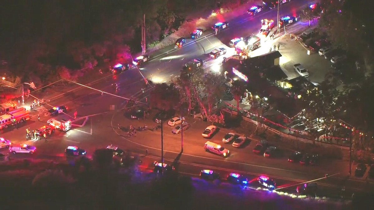Crime scene outside Cook's Corner