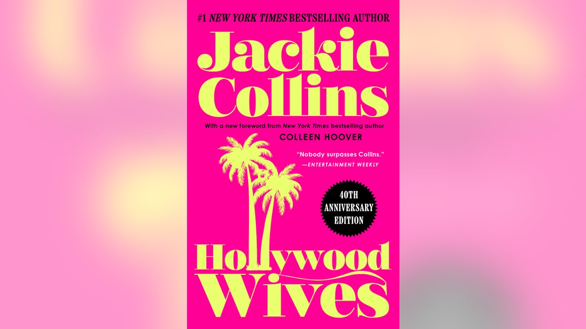 The book cover for Jackie Collins Hollywood Wives