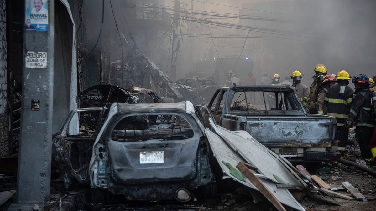 Aftermath of explosion in Dominican Republic