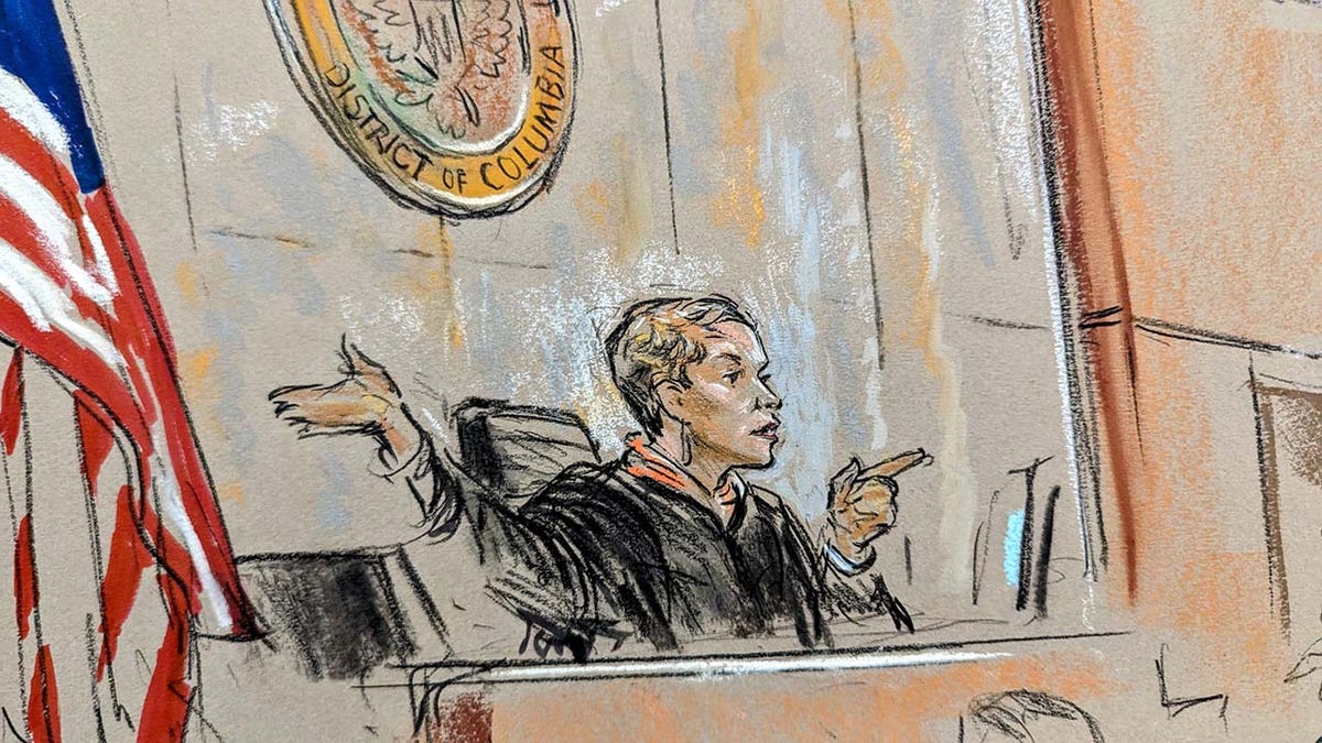 A court sketch depicts former President Donald Trump’s legal representation in court