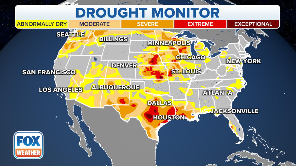 Fox Weather Drought Map