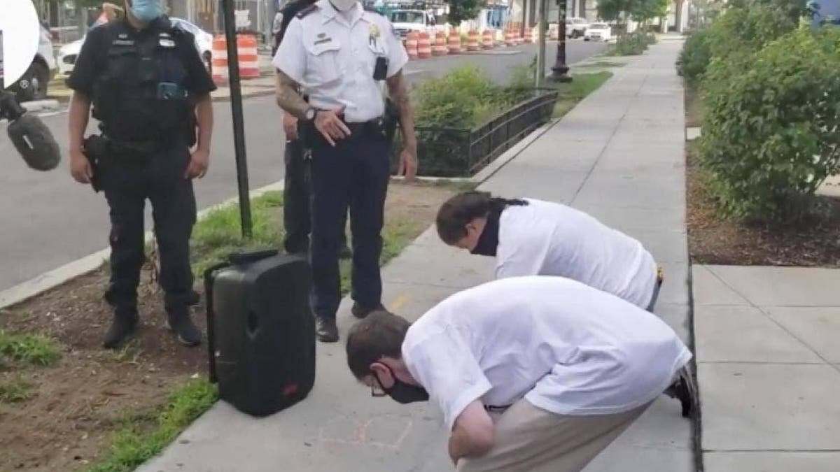 Pro-life chalk abortion clinic DC