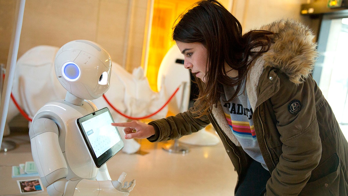 kid meets a robot