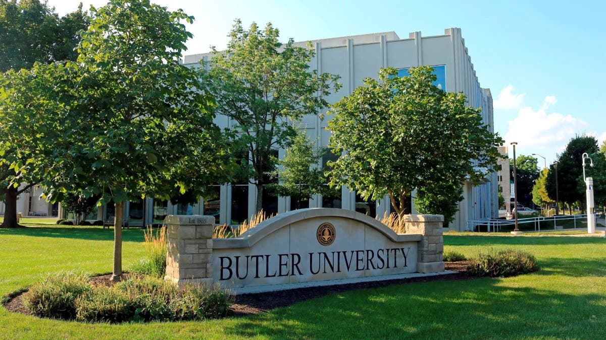 Butler University entrance sign