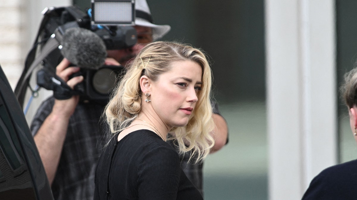 Amber Heard heading into court