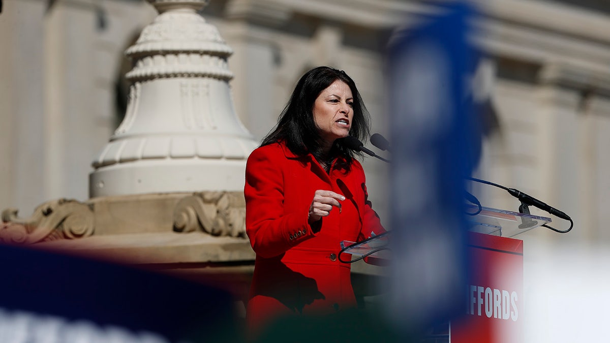Michigan Attorney General Dana Nessel holds an event at the state Capitol