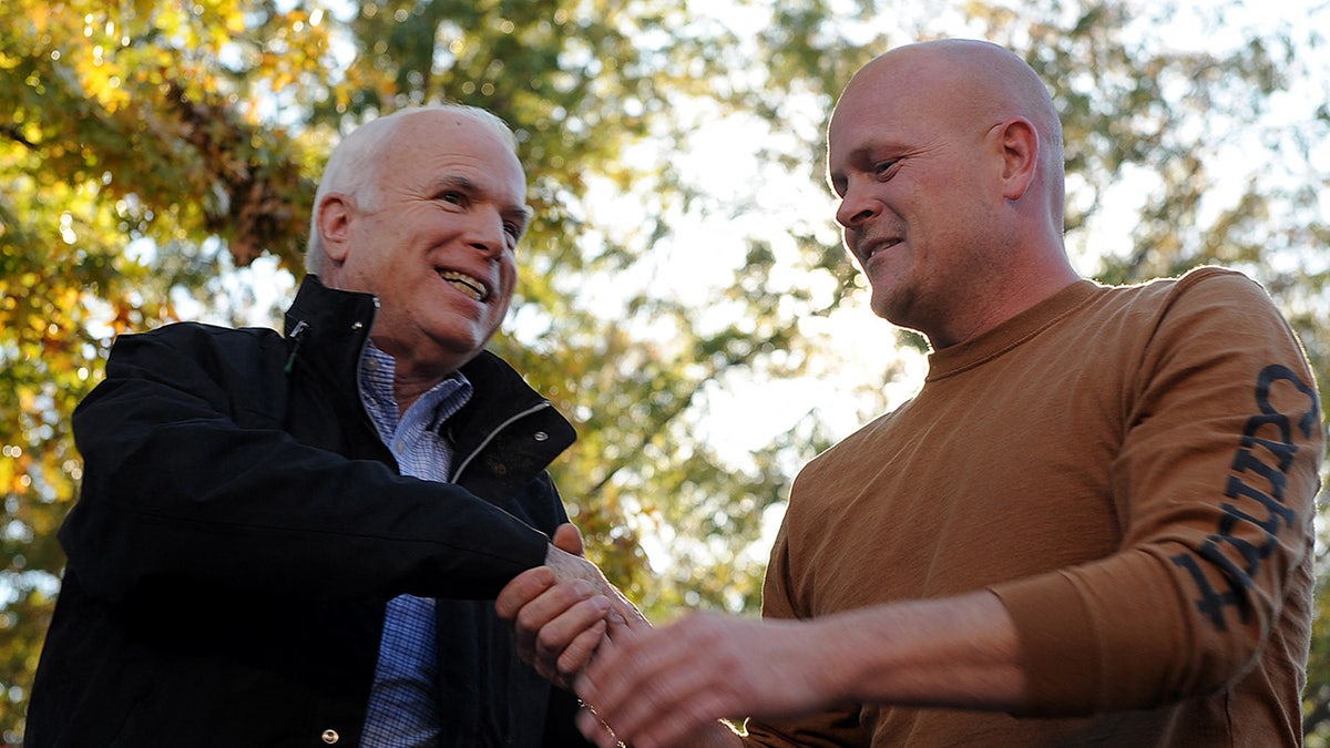 Joe the Plumber campaigns with McCain