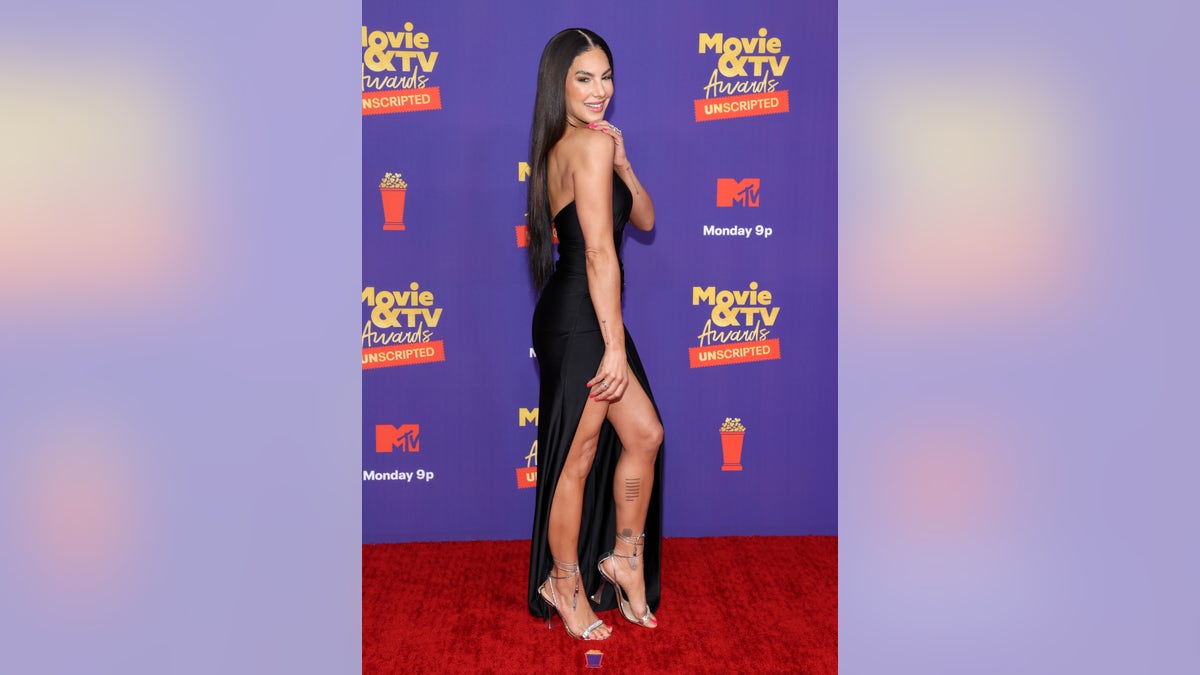 Amanza Smith arriving at the MTV Movie and TV Awards