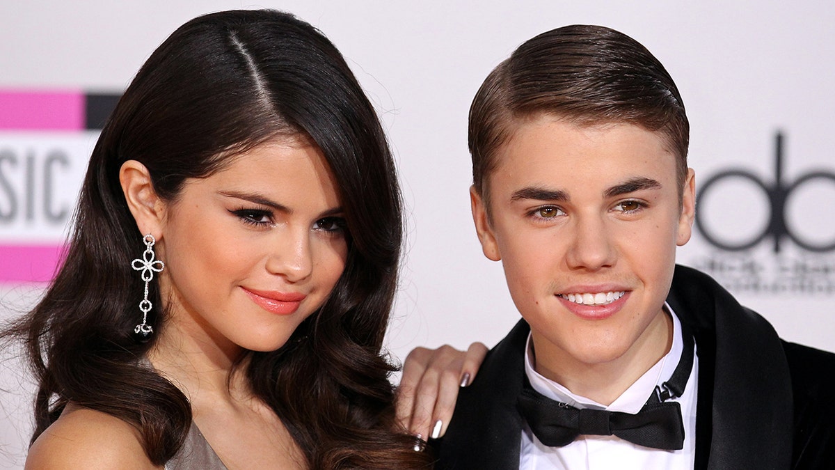 Selena Gomez with Justin Bieber