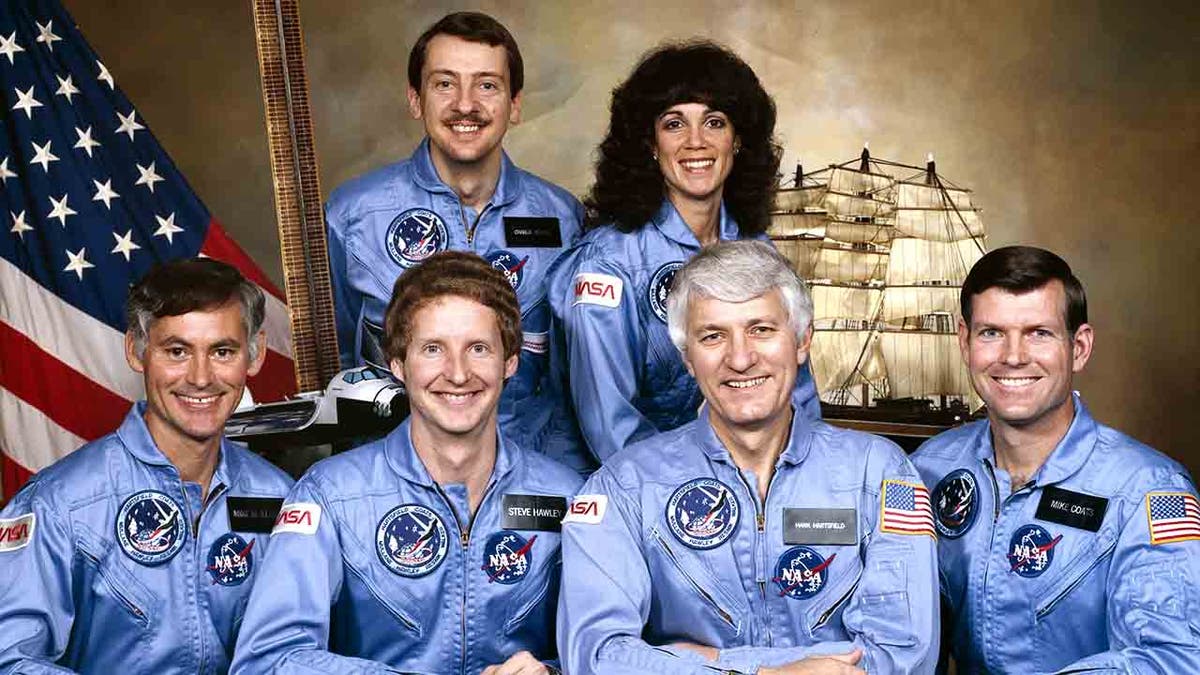 Astronauts posing for a picture.