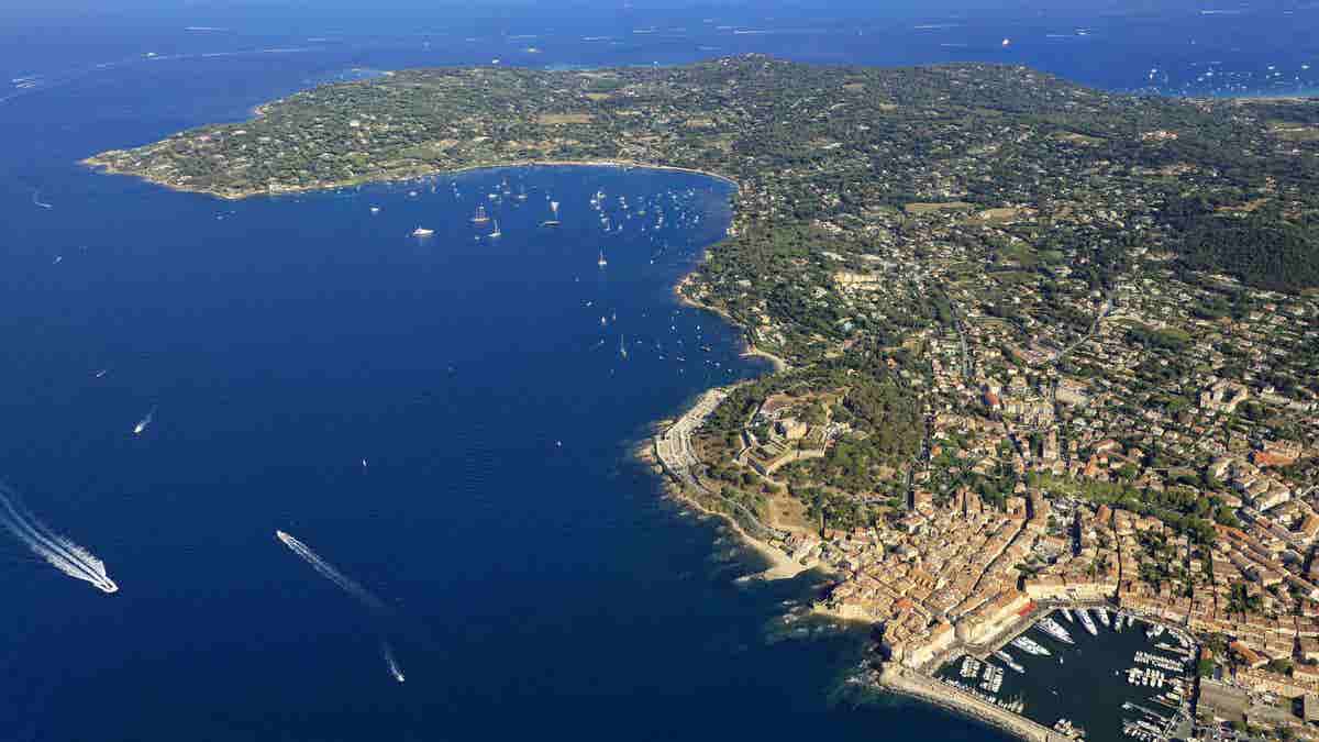 St. Tropez aerial view