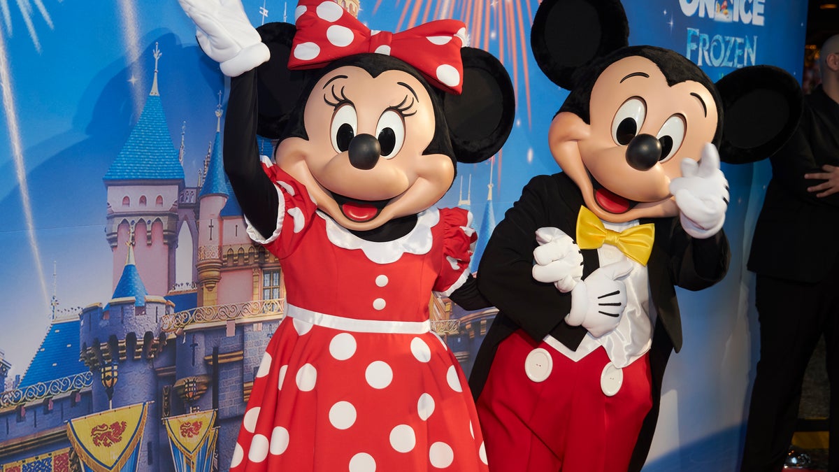 Disney Girls Leggings - Mickey & Minnie Mouse Holiday