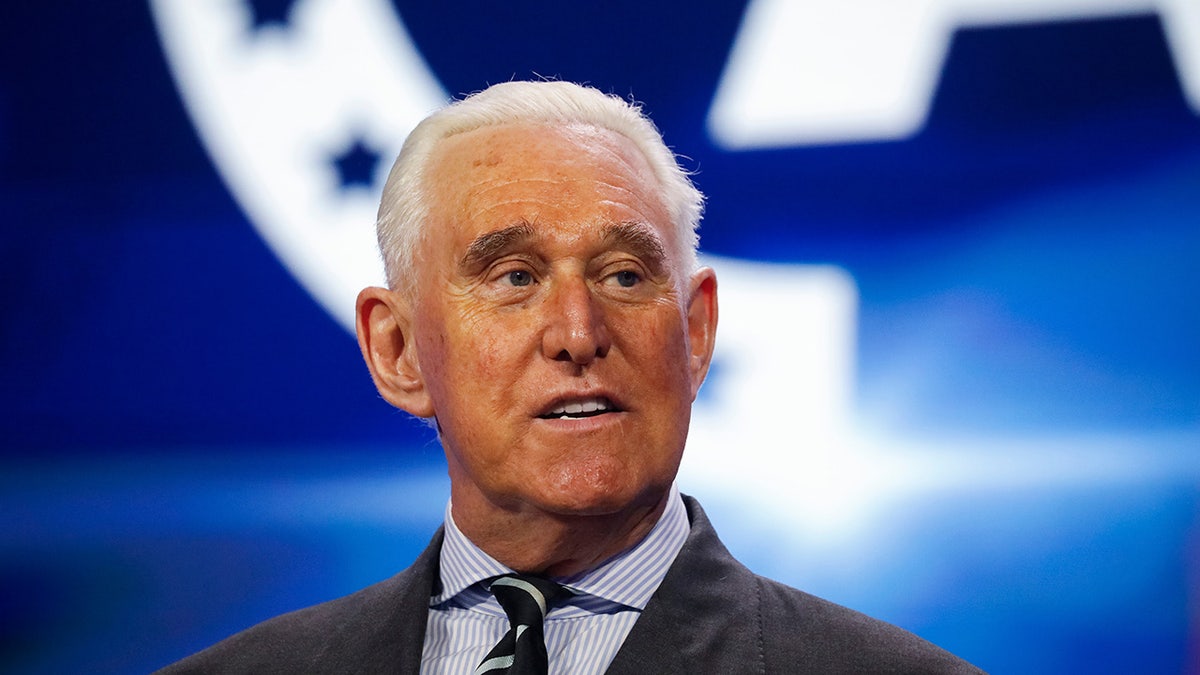 Roger Stone speaks at Turning Point USA event