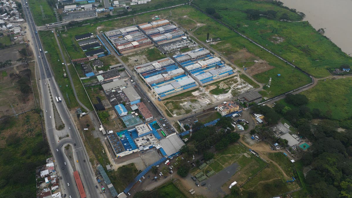aerial view of Ecuador prison