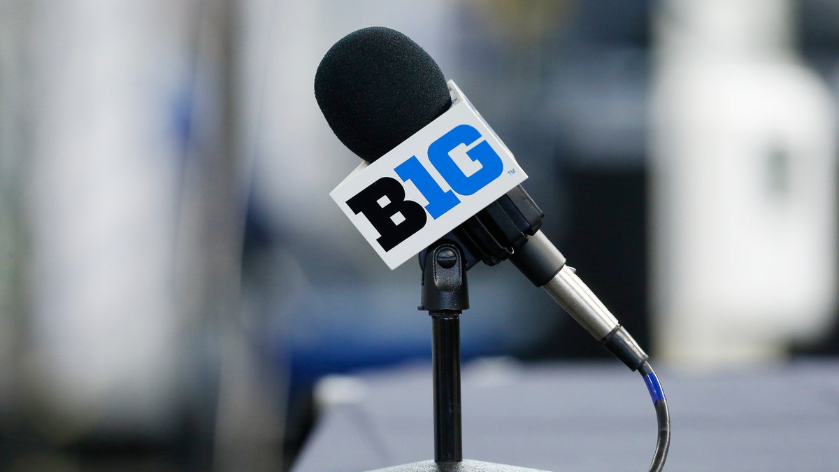 The Big Ten logo at media days