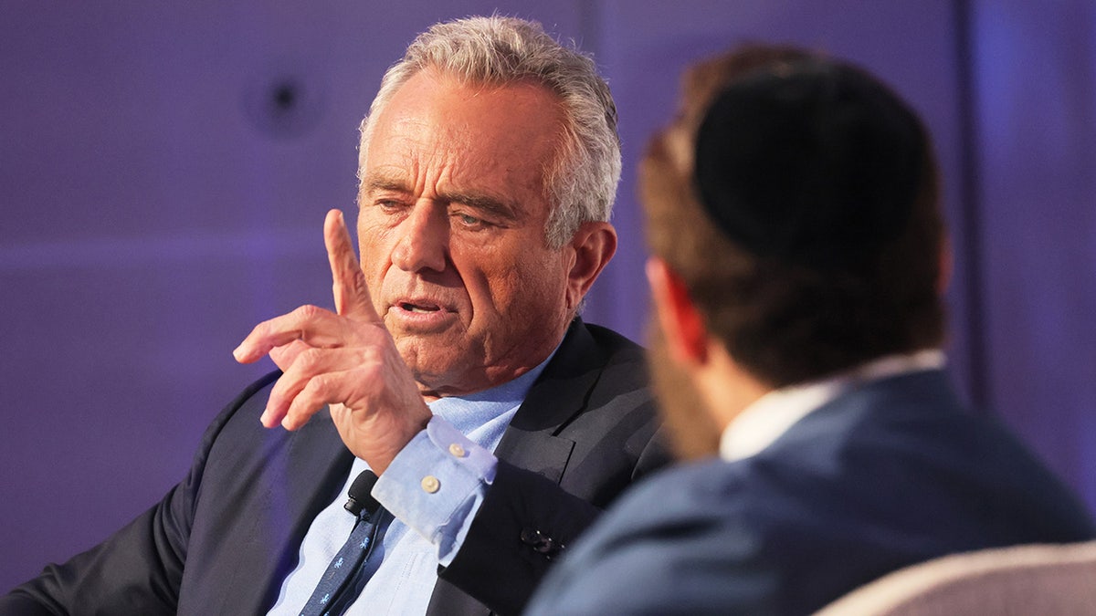 RFK Jr. sits with a rabbi for a discussion in NYC