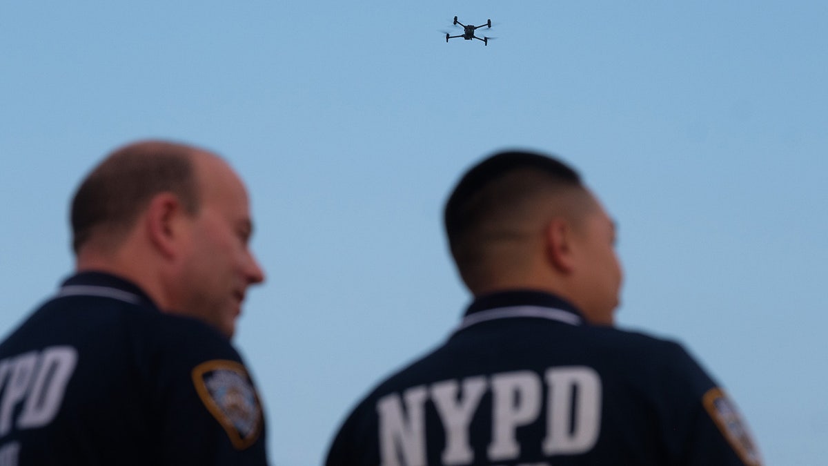 NYPD send drones in the sky over Rockaway Beach
