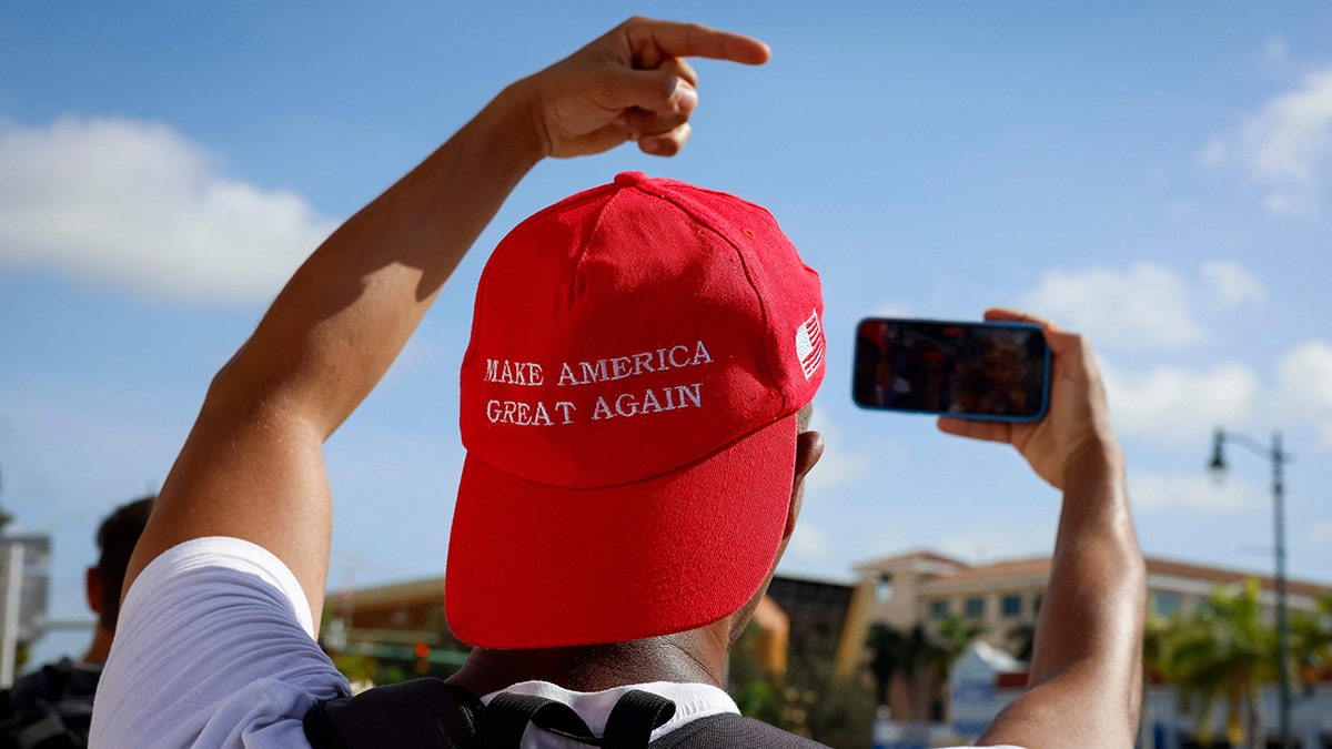 man in MAGA hat