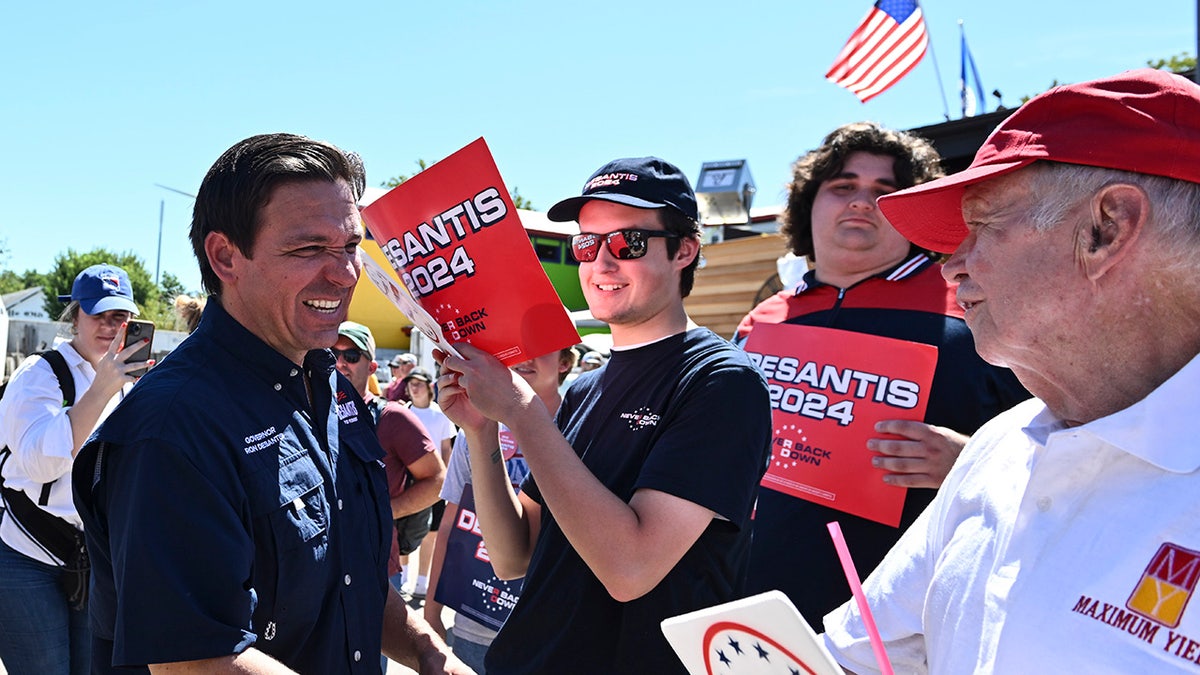 DeSantis at Iowa State Fair 