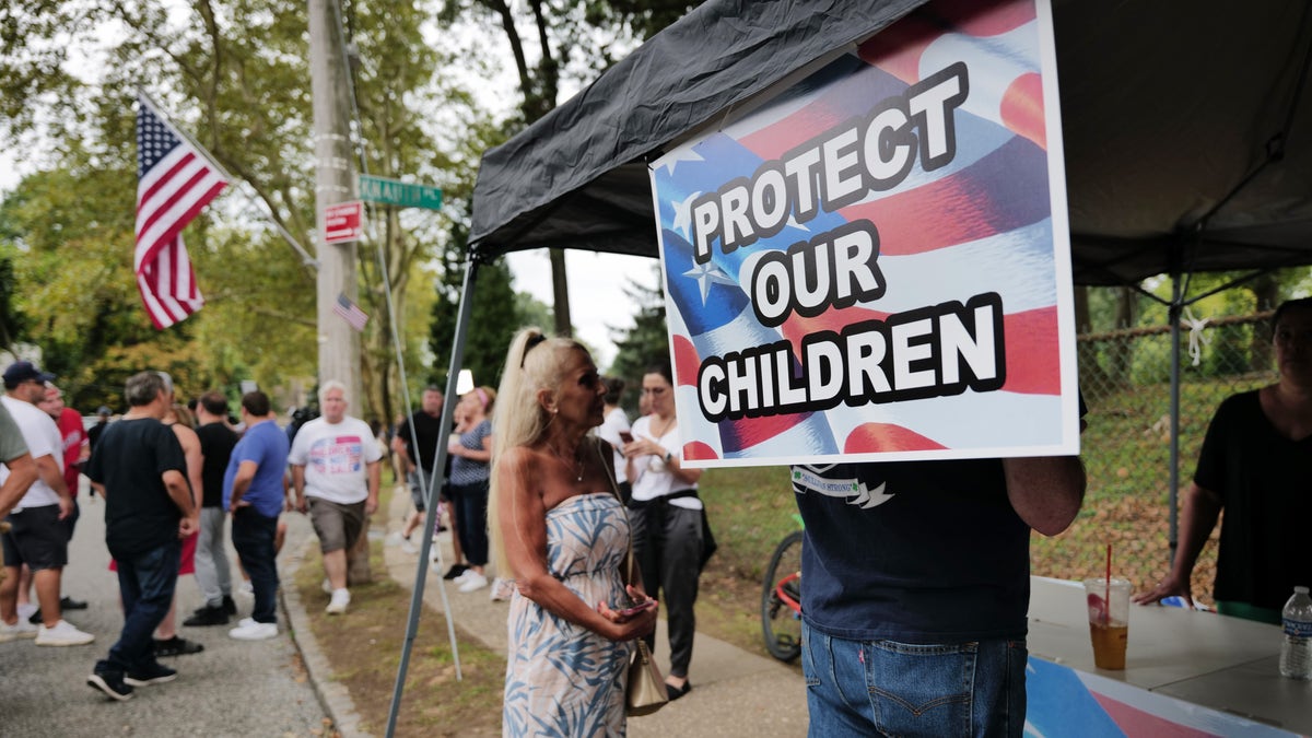 Protesters in staten island